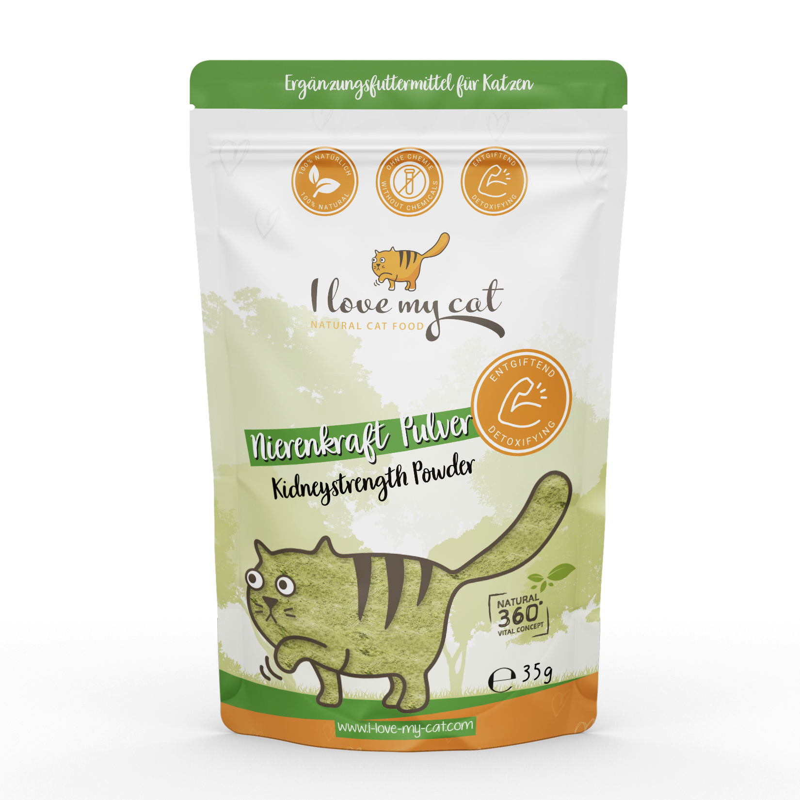 Poudre pour la puissance rénale pour chats - 35g