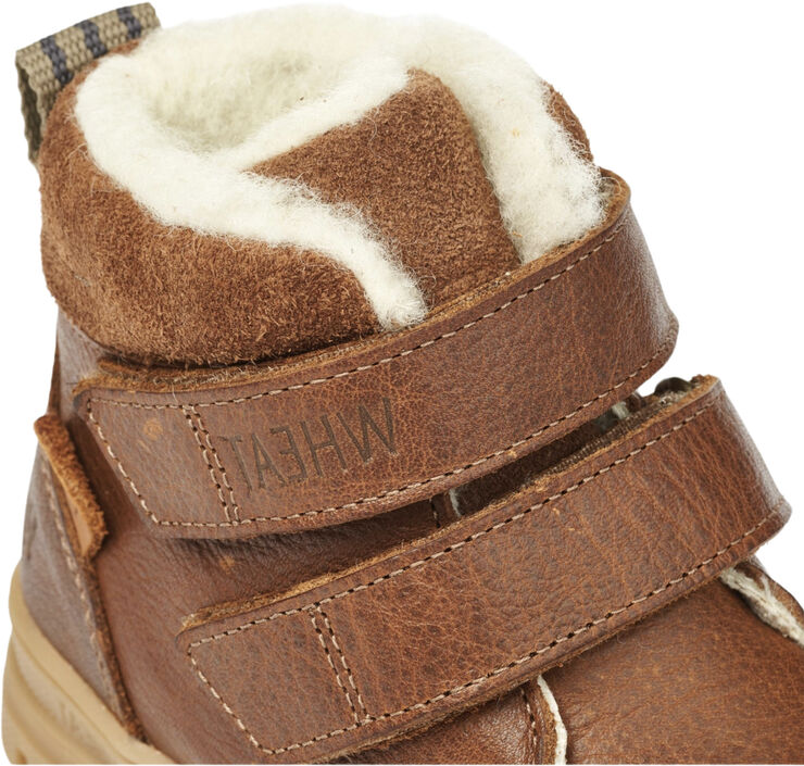Wheat Dry Velcro Tex Støvle Cognac
