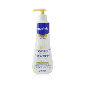 Mustela Gel de limpeza nutritivo com creme frio para cabelo e corpo - para pele seca 300ml/10.14oz