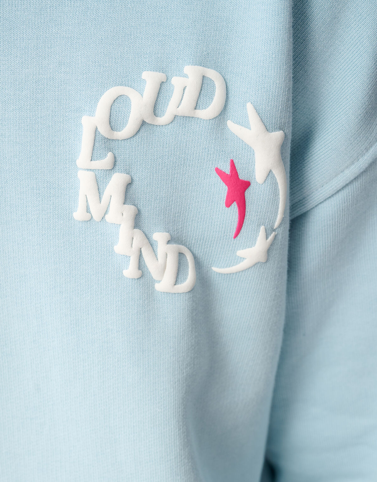 Cloud Artwork Hoodie Lichtblauw