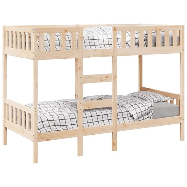 vidaXL Køyeseng 75x190 cm heltre furu