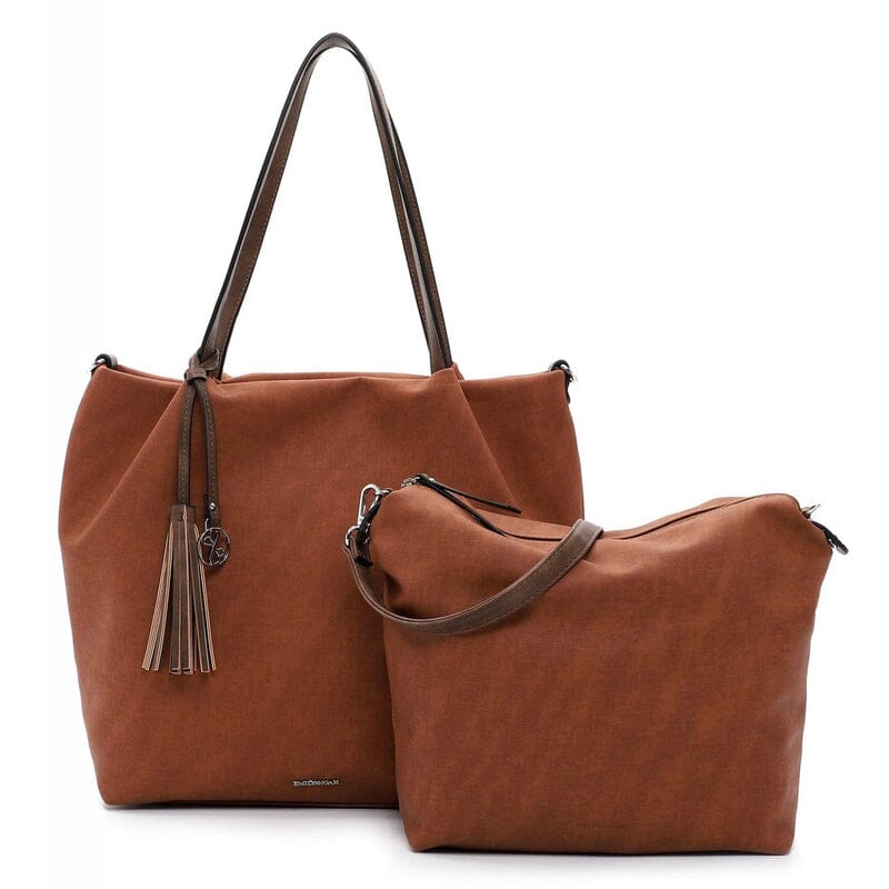 Emily & Noah Elke Bag in Bag Shopper L Cognac