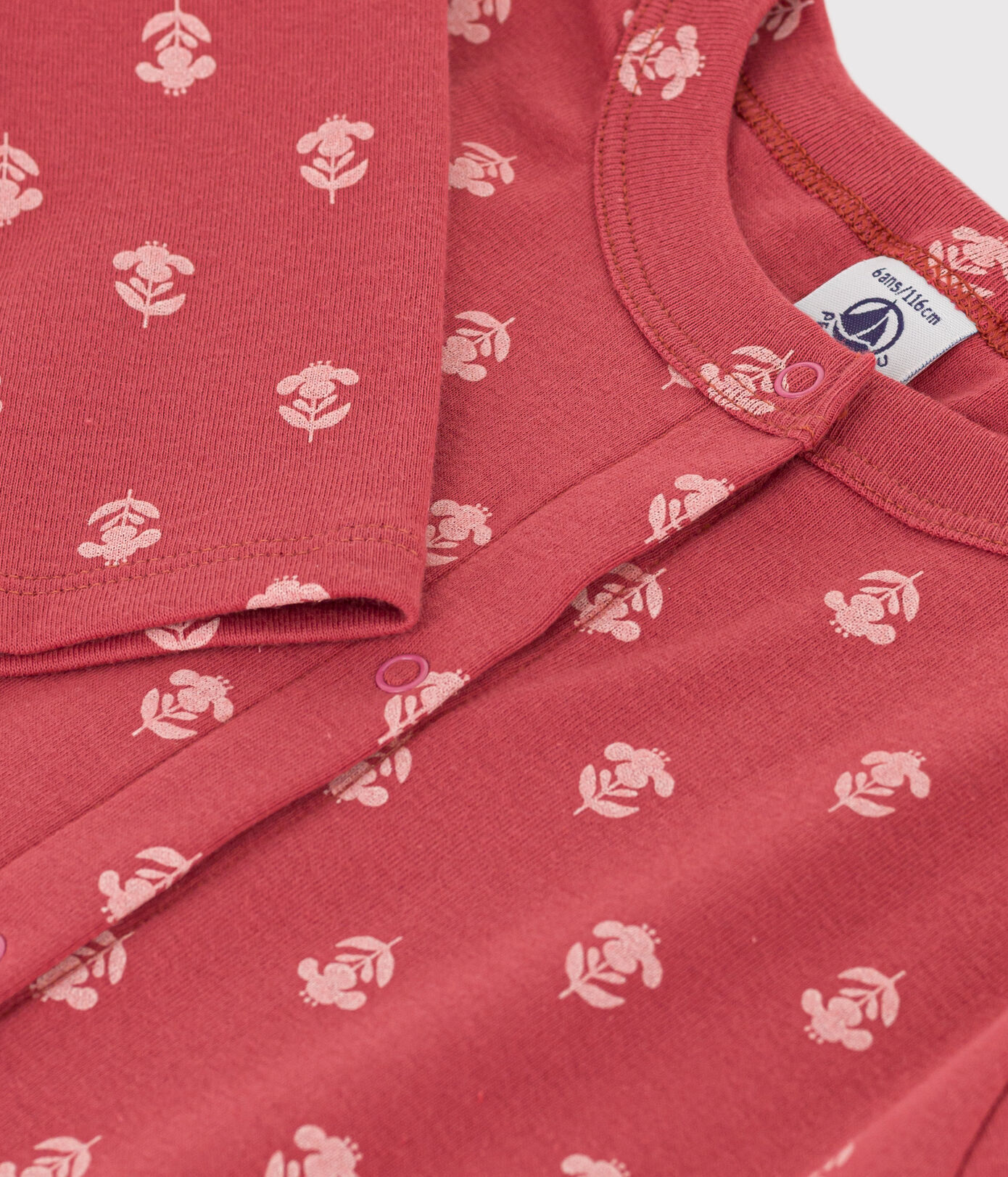 Cardigan imprimé en coton enfant fille