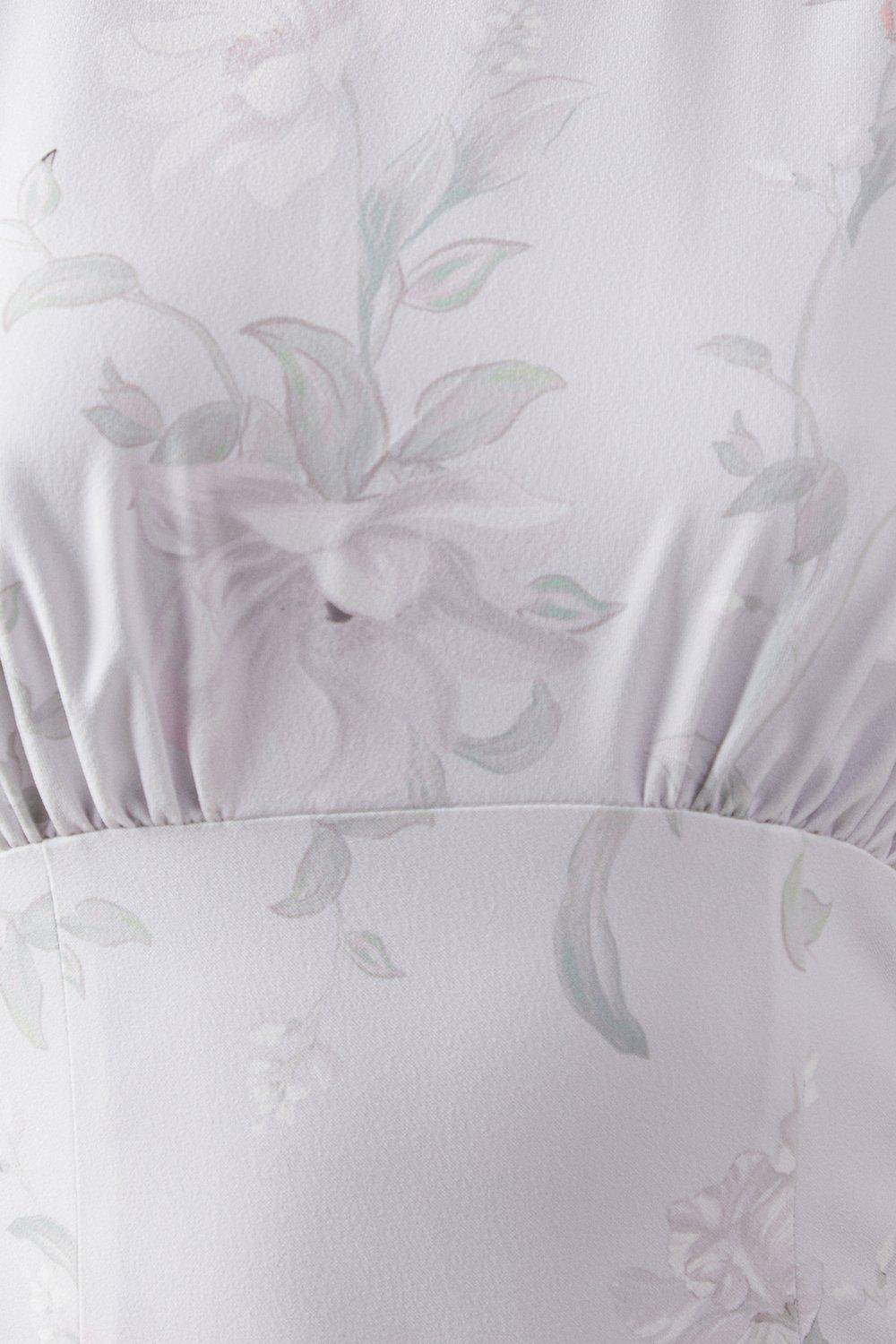 Coast Robe de Demoiselle d'Honneur Imprimée à Dos Drapé