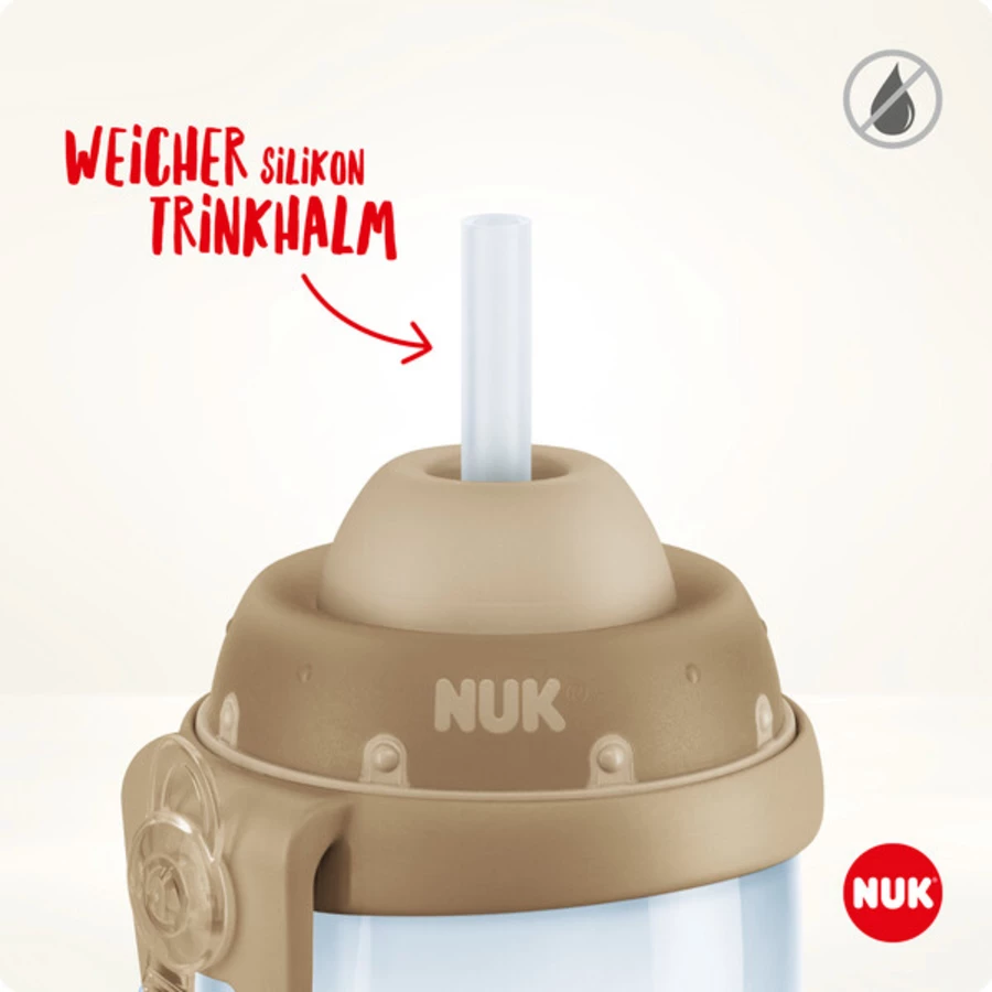 NUK Trinkflasche Flexi Cup 300 ml, Feuerwehr blau