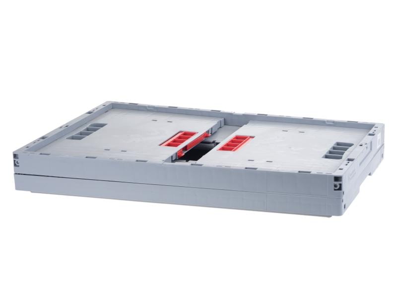 Utz Faltbox 600x400x300 Grau Mit Verriegelung, 1 Stück, grau