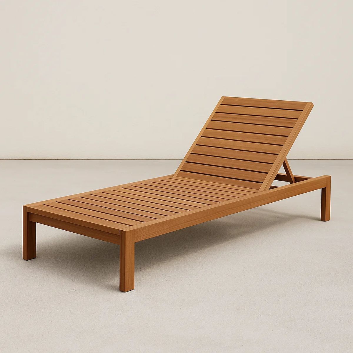 Verstellbare Sonnenliege Akazienholz Braun 200x70x35cm