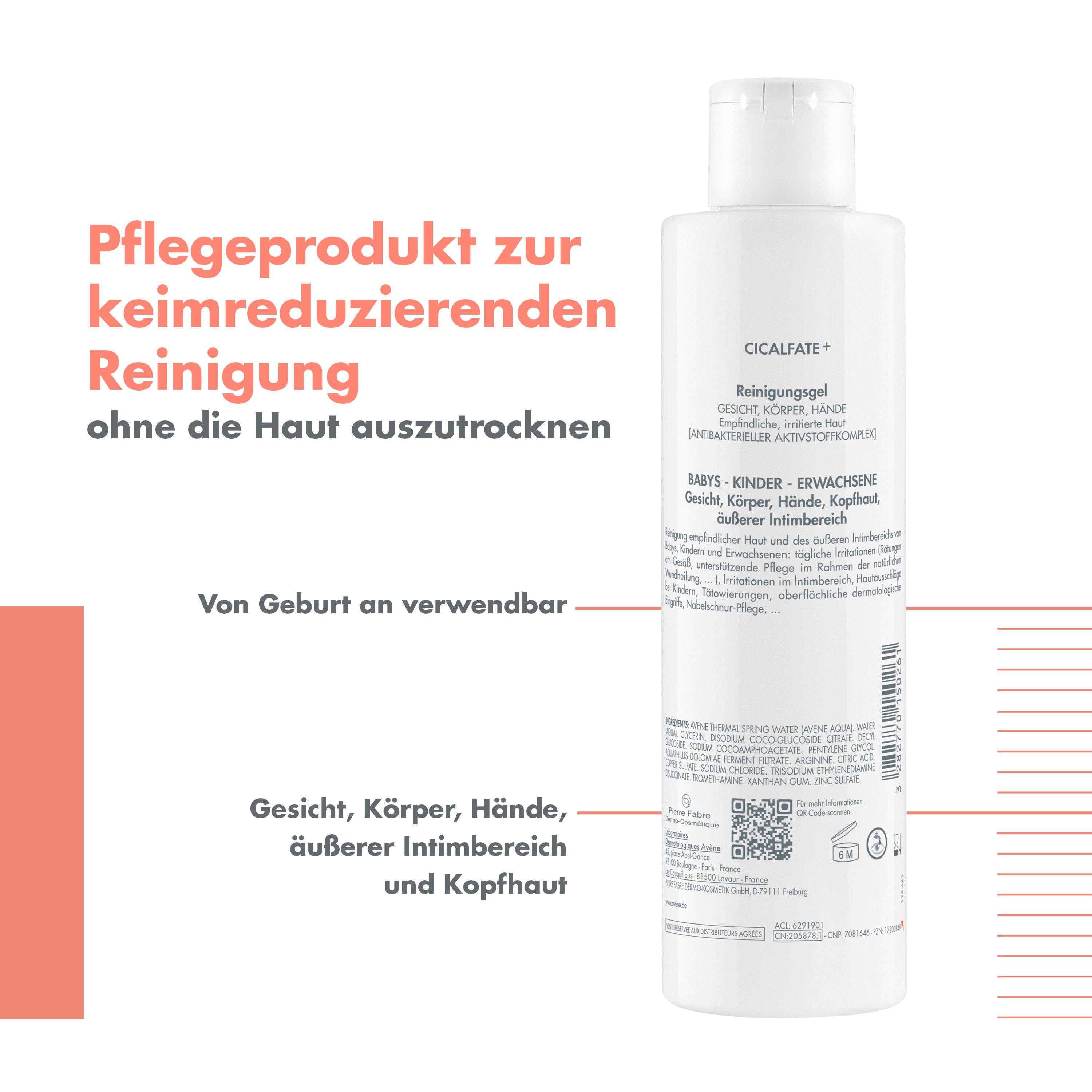 Avène CICALFATE+ Reinigungsgel - bei gereizter Haut