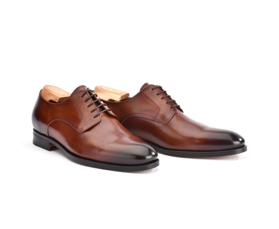 Derby homme châtaigne patiné - PENFORD