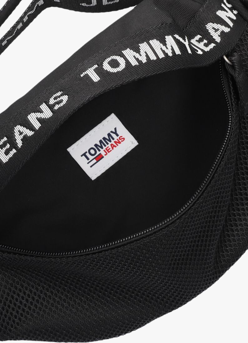 TOMMY HILFIGER zwarte tommy hilfiger schoudertas tjm essential bum bag