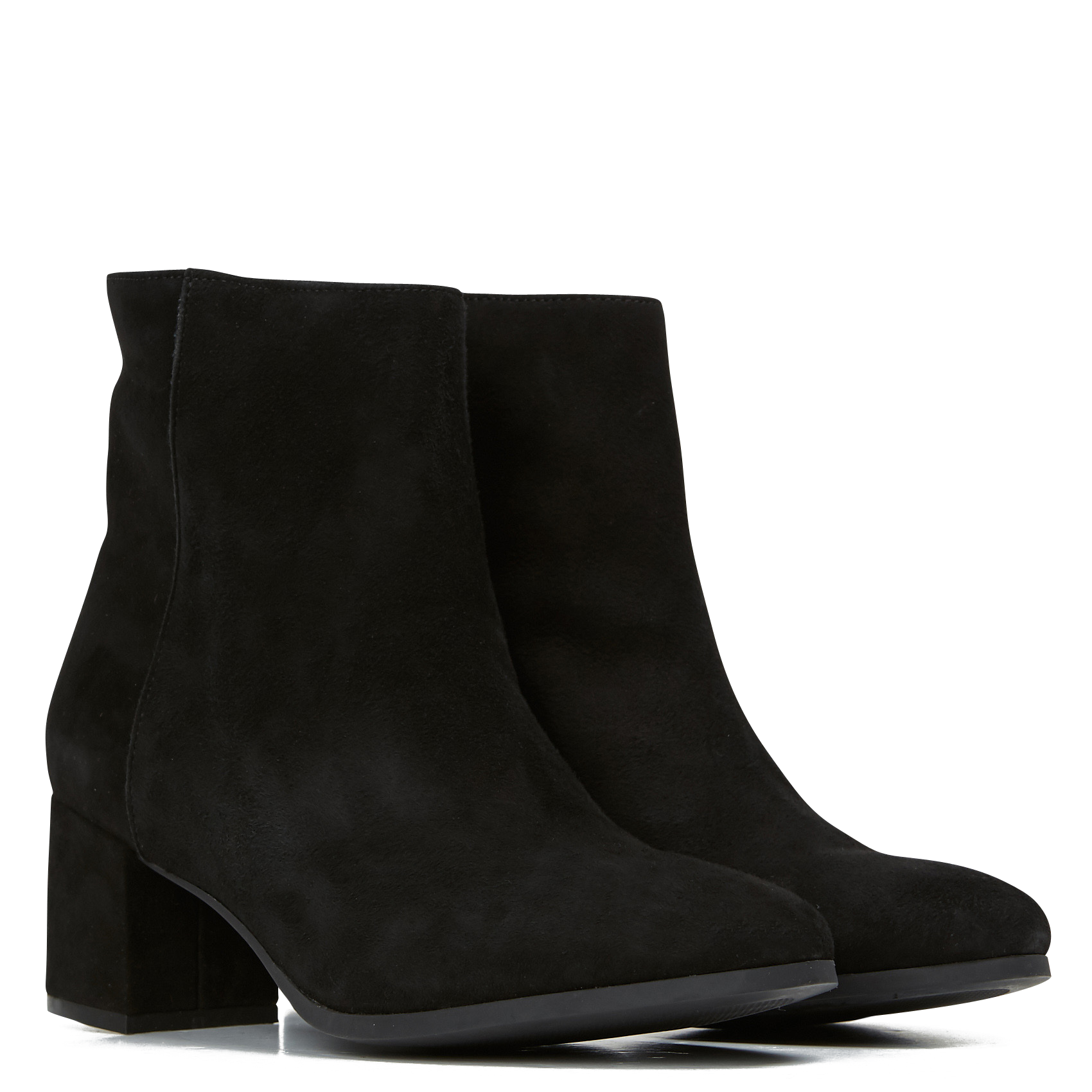 ANNICK - Bottines à talon en cuir texturé | Noir