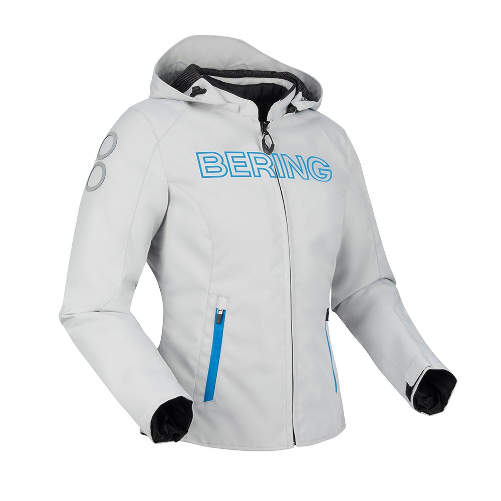 Bering - Blouson femme Lady Warwick Gris Clair / Bleu