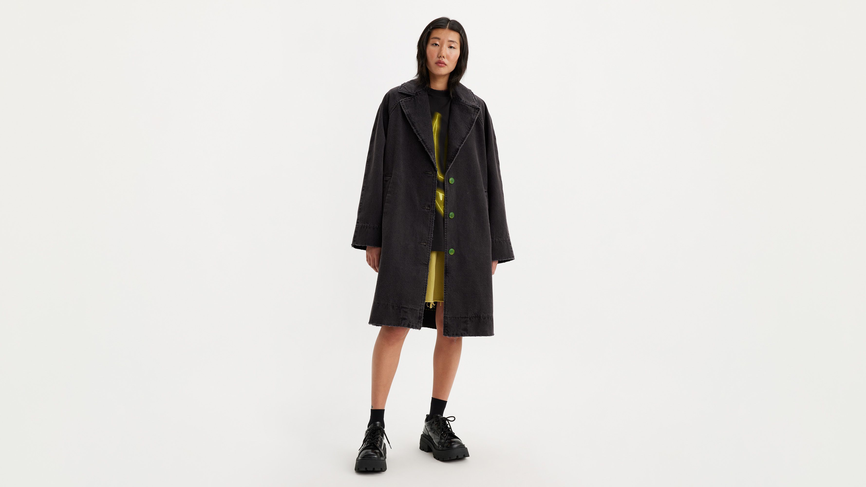 Manteau long Levi's® x Barbie Ferreira - Influence Time - Noir
