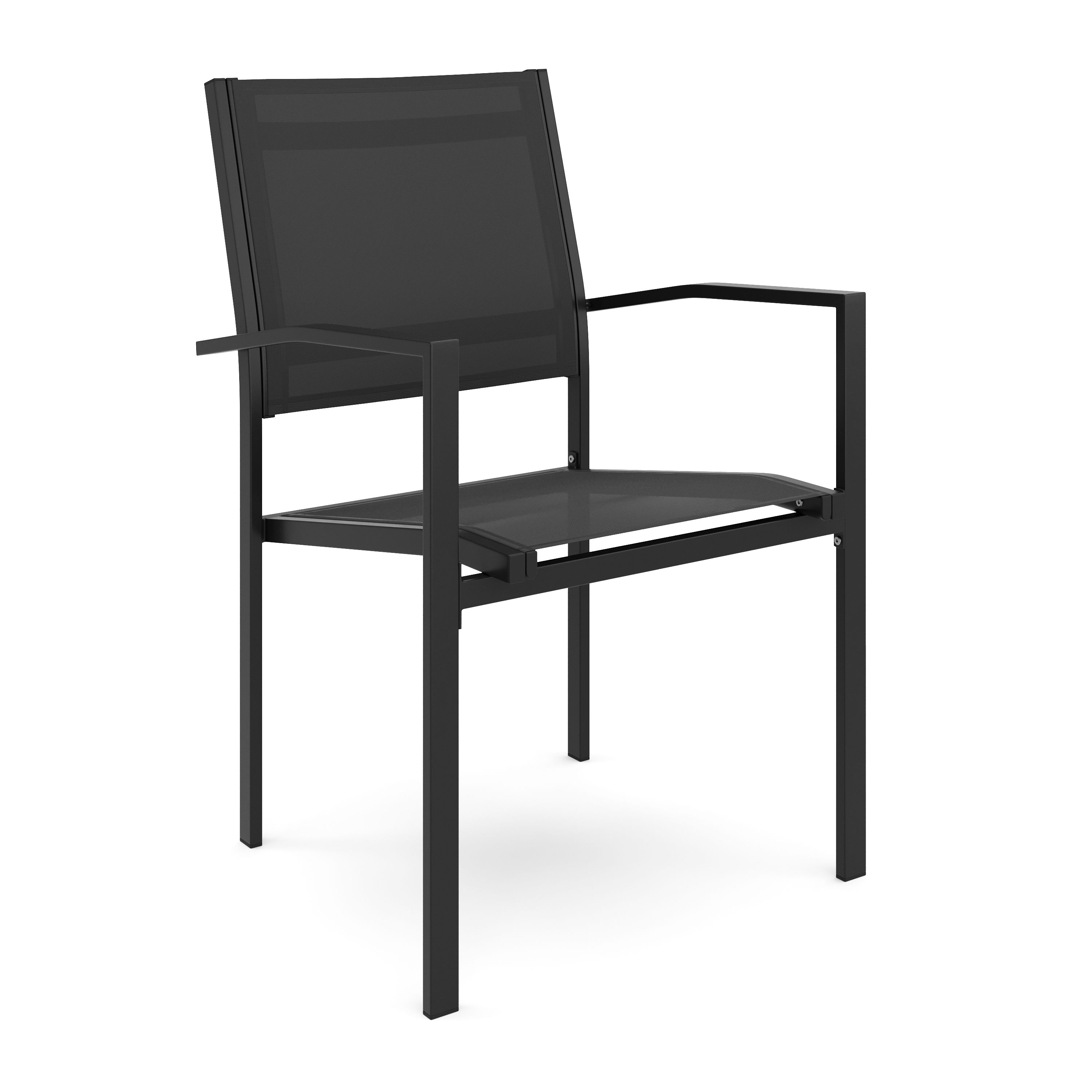 Gartenstuhl ZIA 2er Set schwarz