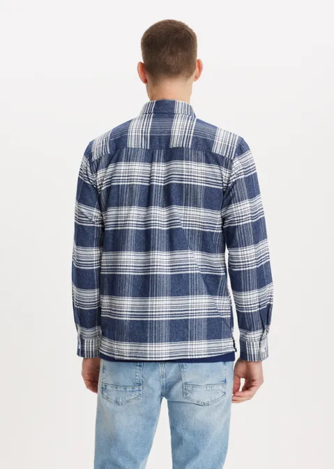 Geruite overshirt blauw (BLW.MEL)