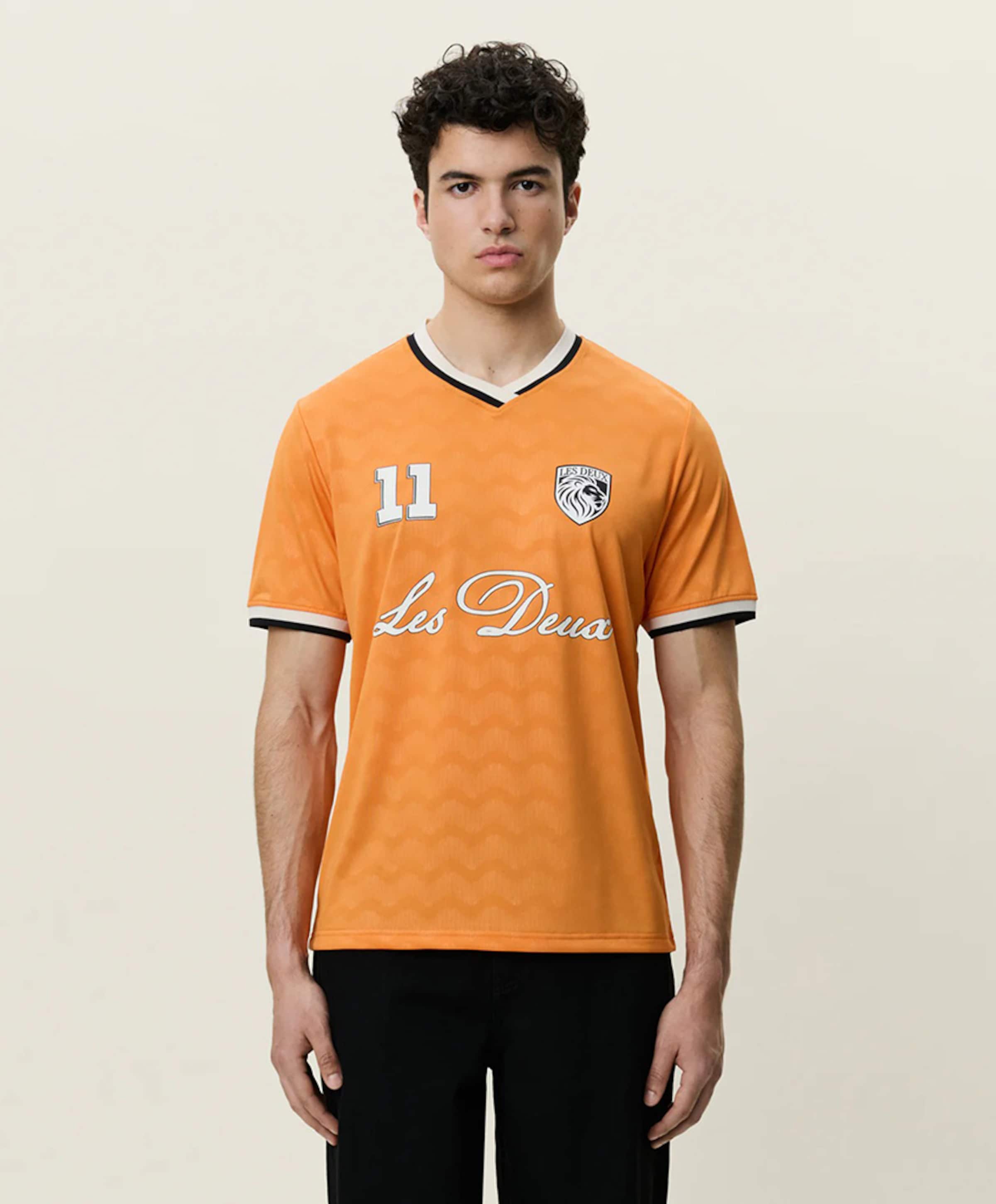 Les Deux Heren T-shirt oranje