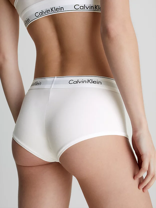 Calções boxer de cintura alta - Algodão moderno