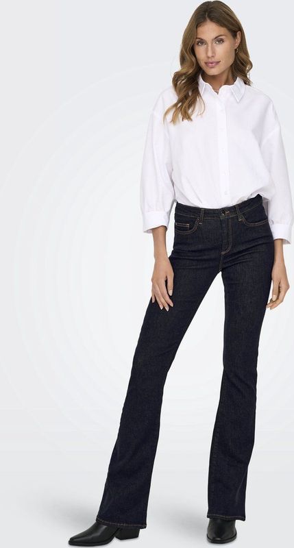 Only - Onlblush - Flare Jeans - Donkerblauw - REA023NOOS