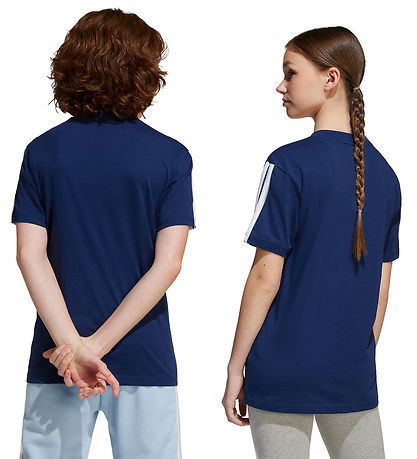 adidas Performance T-Shirt - J 3S - Dunkelblau/White
