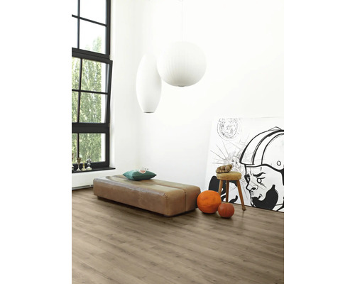 Designvloer Modular ONE Eiken Pure parelgrijs breedplank klikverbinding 1285 x 194 x 8,0 mm