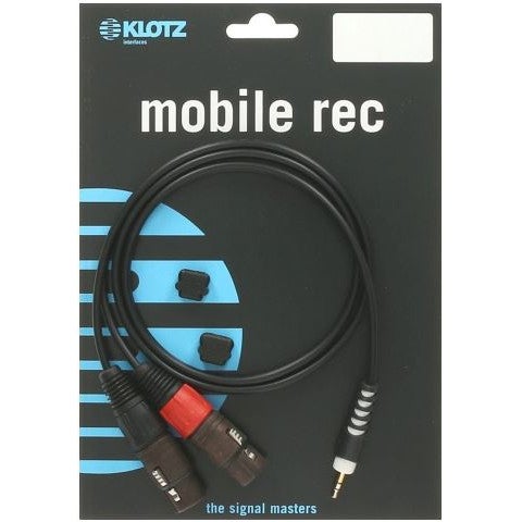 Klotz AY8-0100 verloopkabel 3.5 mm jack recht - 2x XLR female 1 meter