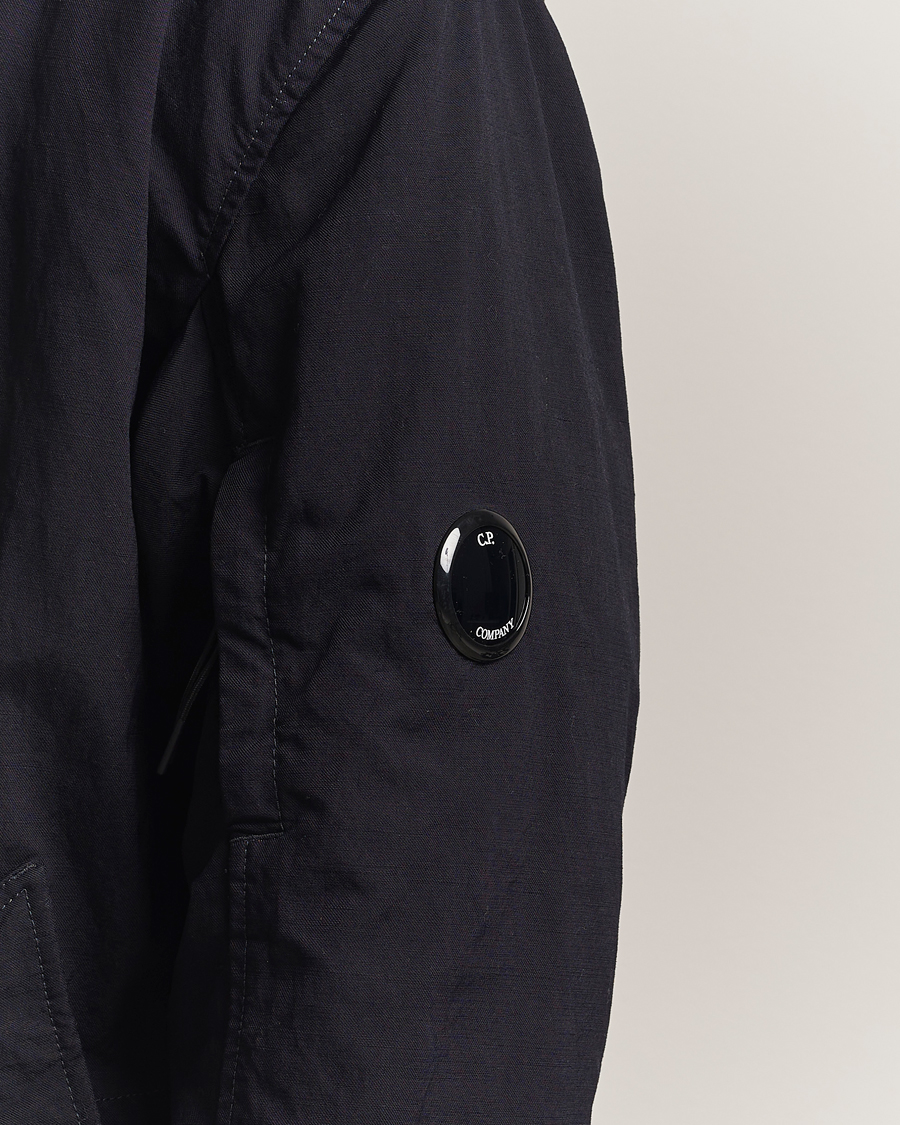 C.P. Company Twill Garment Dyed Lined Coat Navy