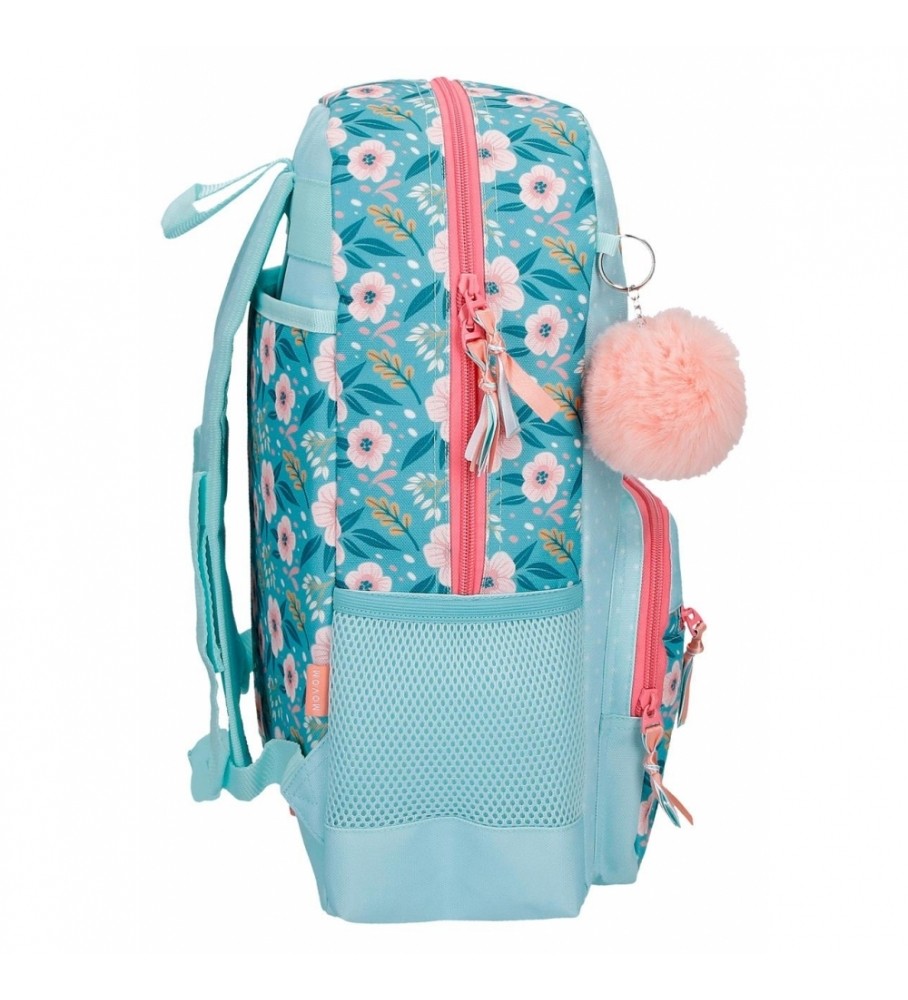 Mochila Movom 42cm Movom Never Stop Dreaming adaptável azul