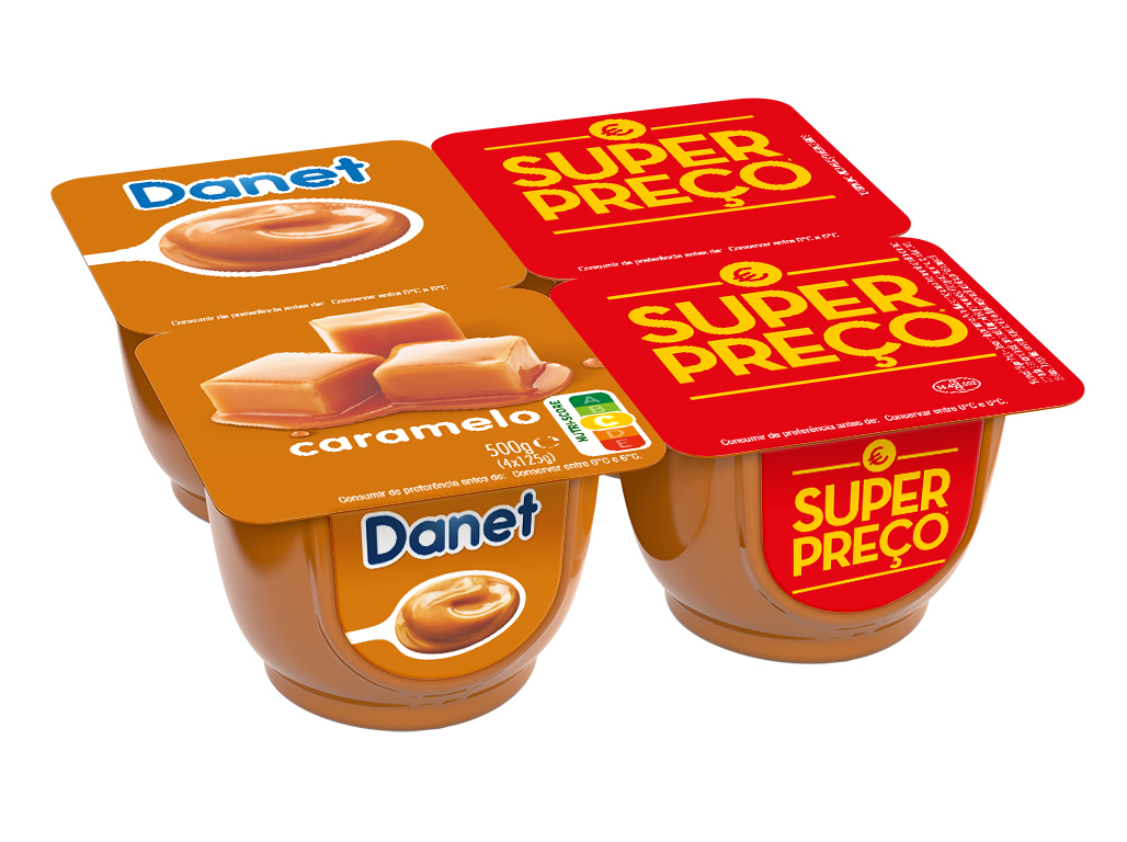 SOBREMESA DANETTE LÁCTEA CARAMELO 4X125G