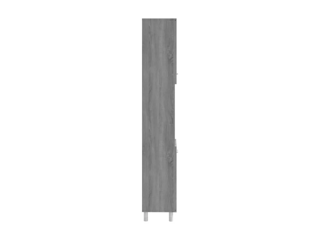 Armoire de bain Sonoma gris 30x30x179 cm Bois d'ingénierie