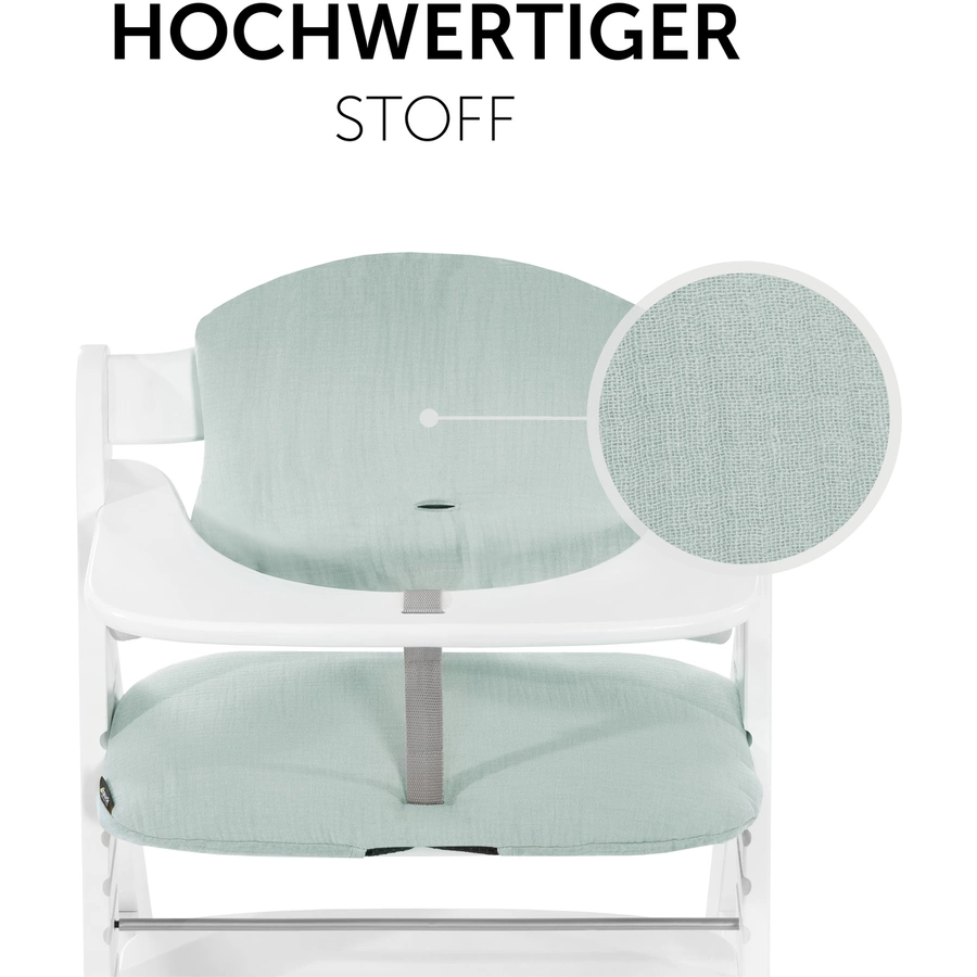 hauck Hochstuhlauflage Select Muslin Mint