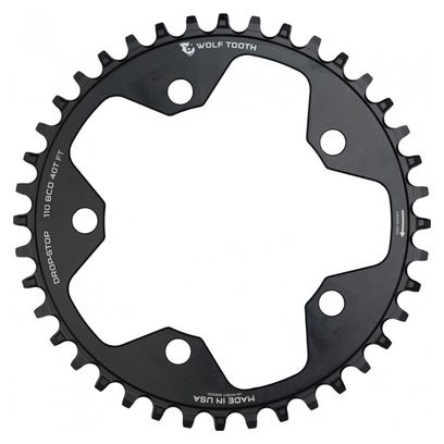 Plateau Wolf Tooth 110 BCD Gravel / CX / Road Drop-Stop B Noir