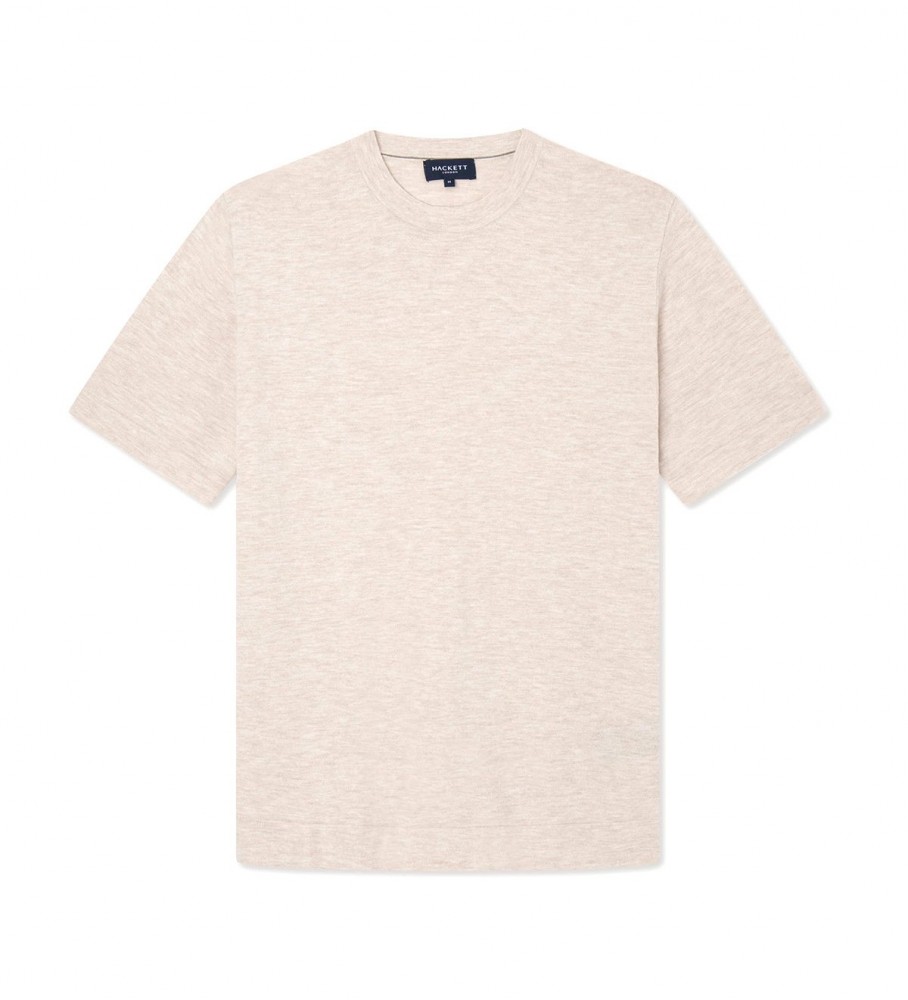 Camiseta de malha bege Hackett