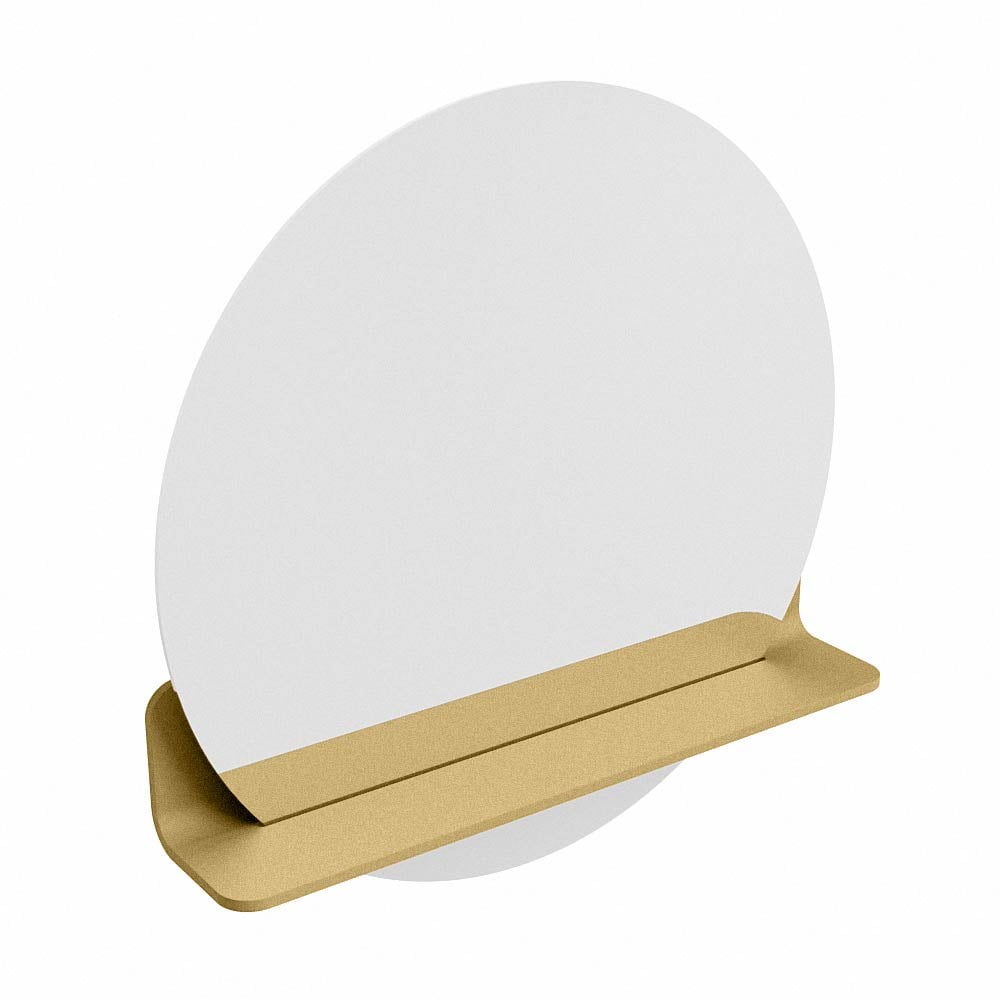 Mondiaz Spot spiegel rond Ø60cm met planchet oro