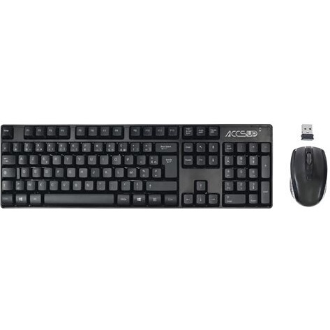 Ensemble clavier et souris Accsup CS 05 FR V2 - Ensemble clavier et souris sans fil