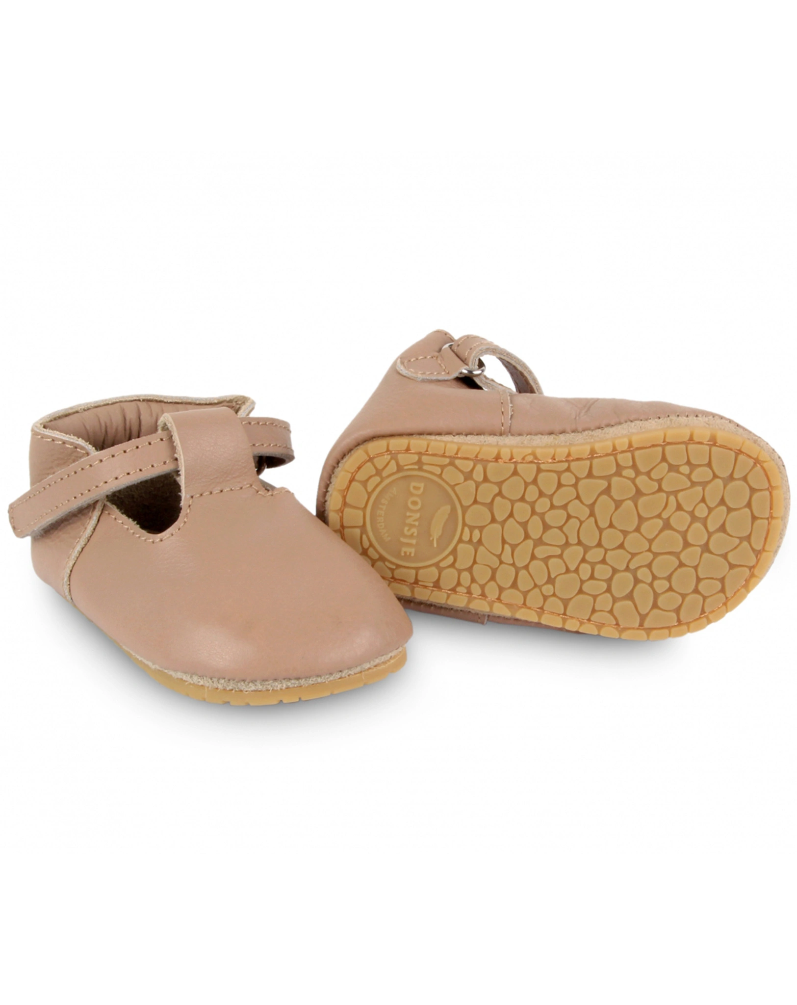 Krabbelschuhe ELIA in praline leather