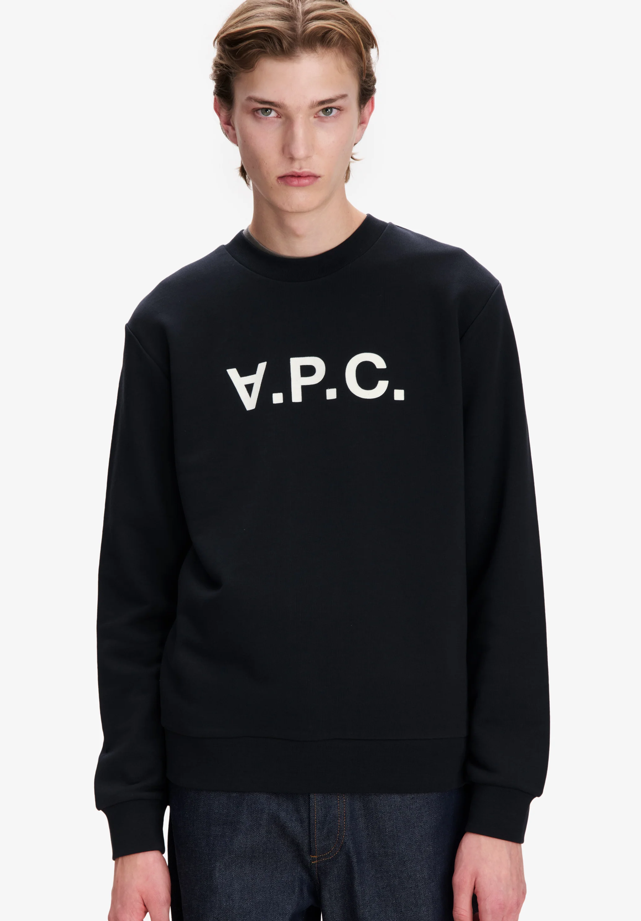 Sweat noir à logo V.P.C.