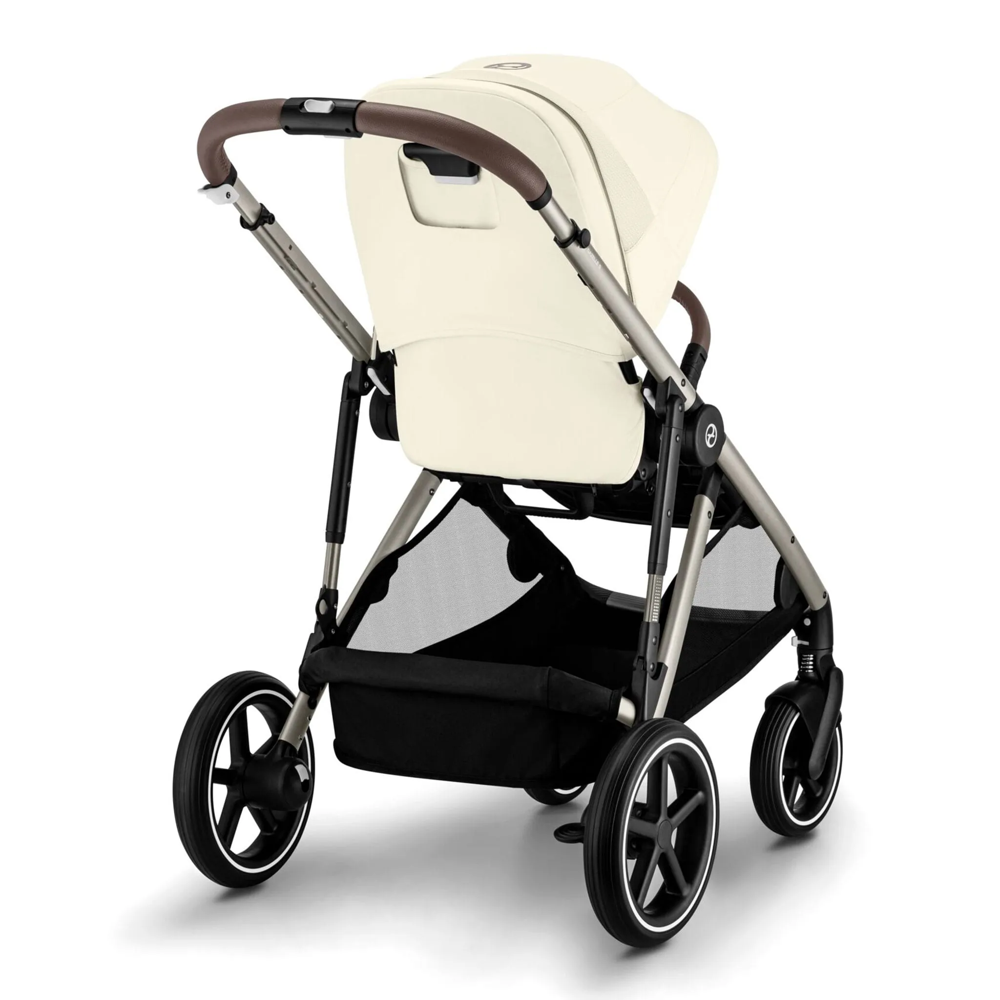 Cybex Poussette Double Gazelle S 2 – Châssis Taupe  Sièges Beige coquillage