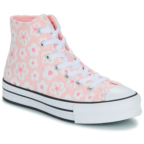 Converse - CHUCK TAYLOR ALL STAR EVA LIFT - Rose / Blanc