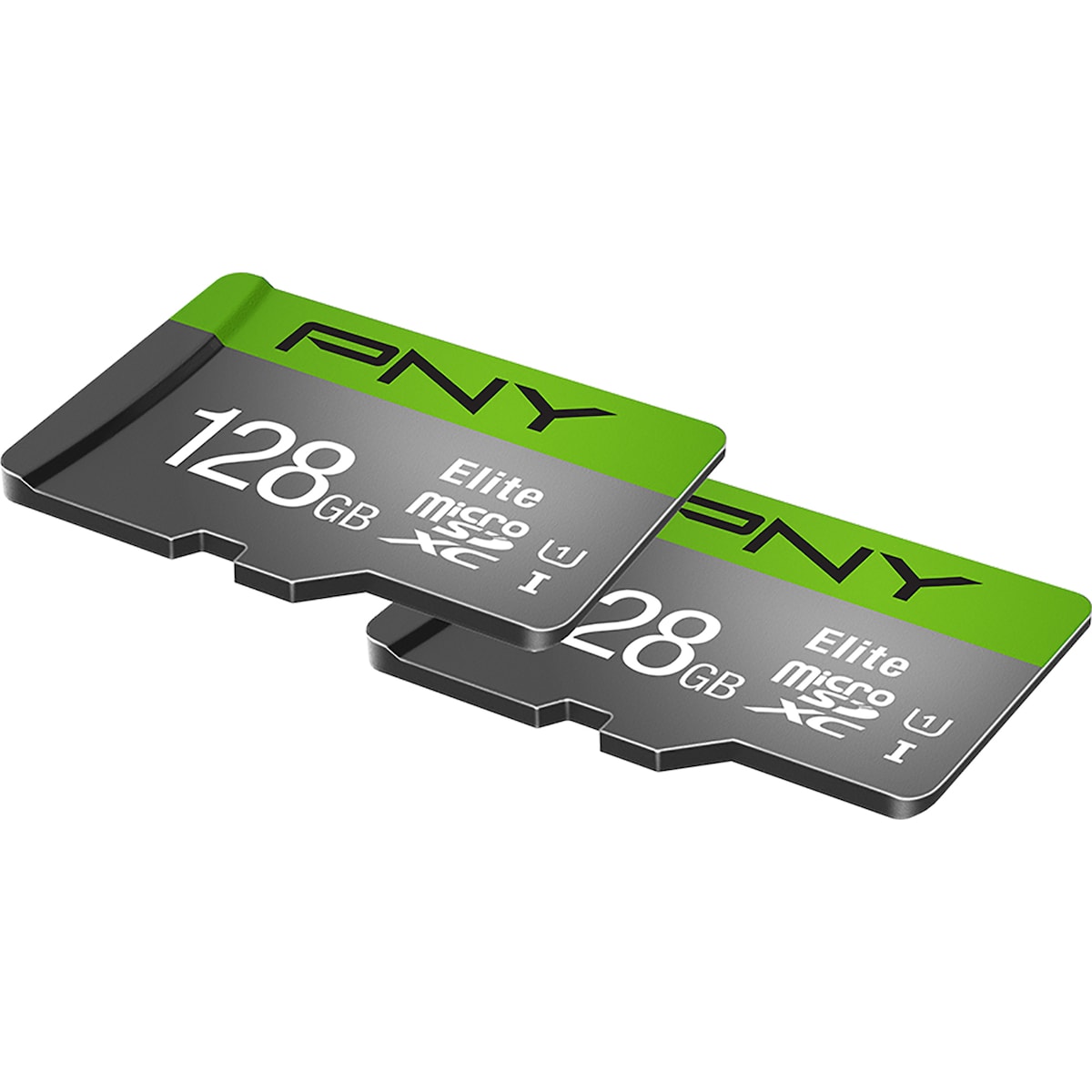 PNY Elite MicroSD-kort 128 GB (2-pakning)