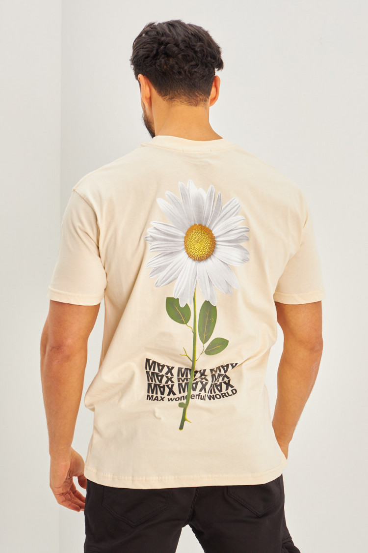 T-shirt fleurs 