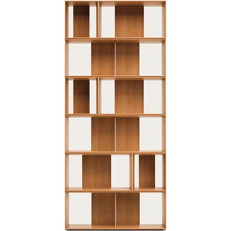 Lot de 9 étagères Litto modulables en placage de bois 202 x 114 cm