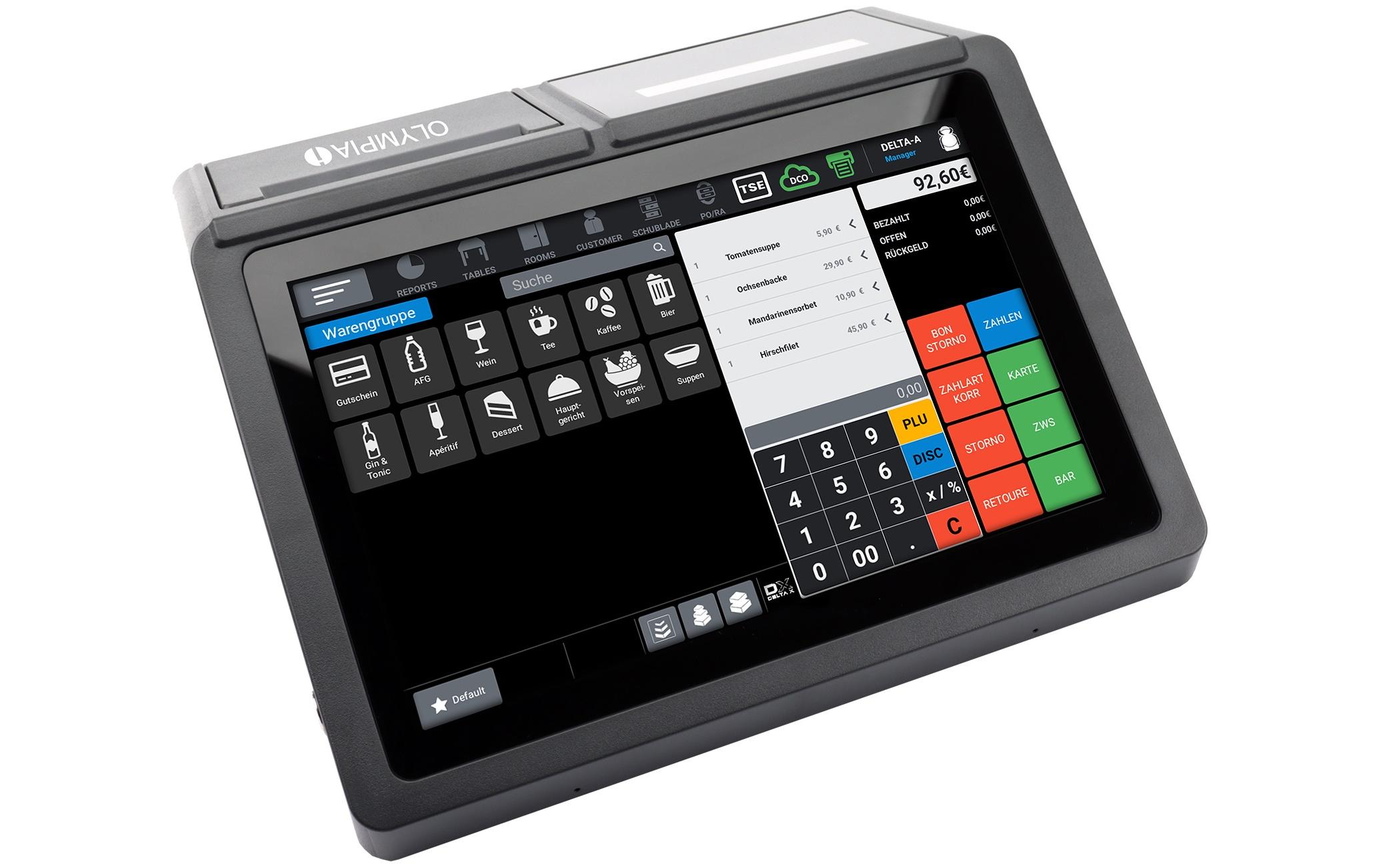Registrierkasse T110 Schwarz<br>Registrierkasse mit 80 mm Thermodrucker