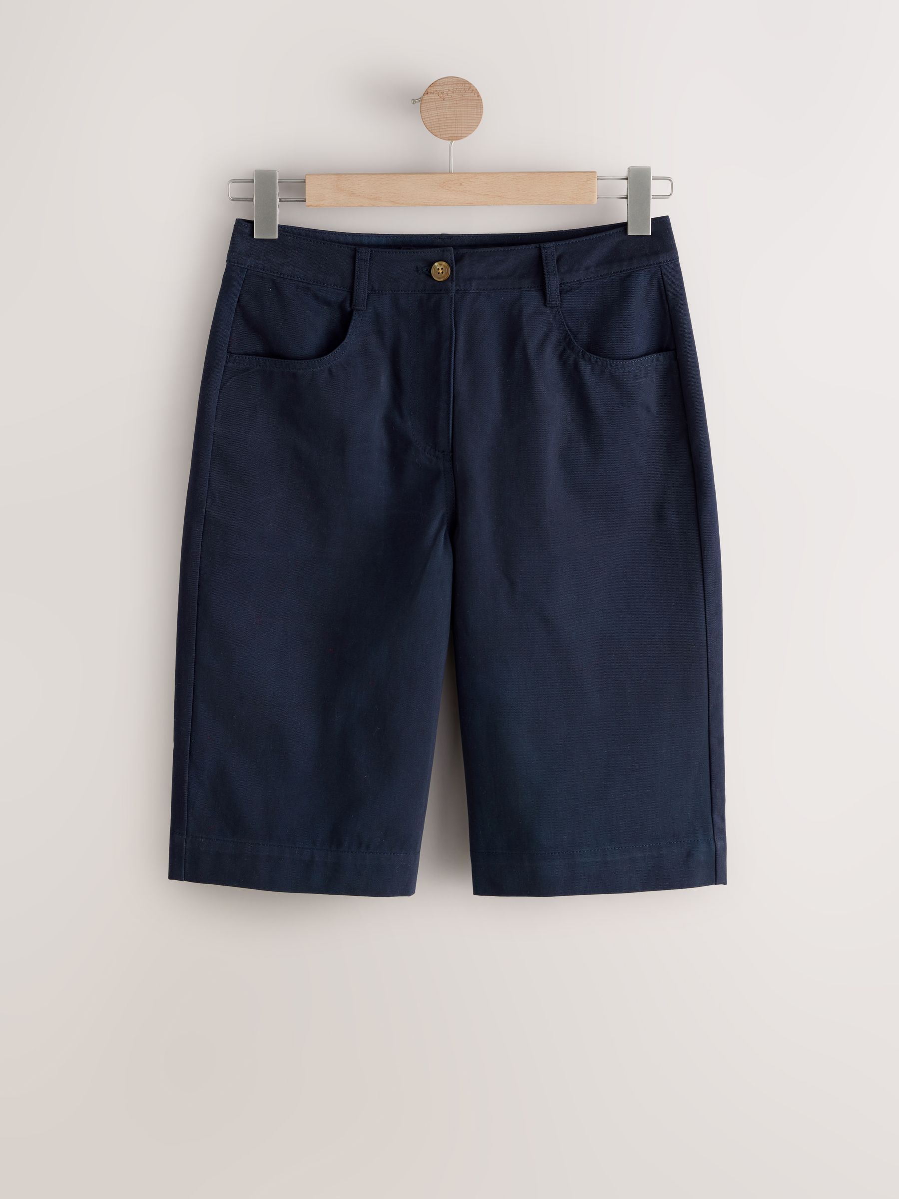 Marineblauw - Knielange short