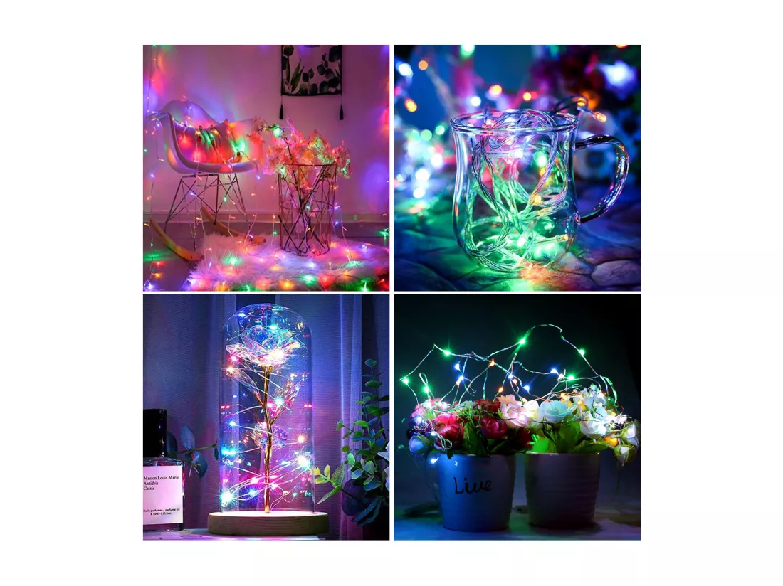 100M 600 LED Guirlande lumineuse Carnaval Mariage Extérieur Intérieur Jardin Éclairage, Multicolore
