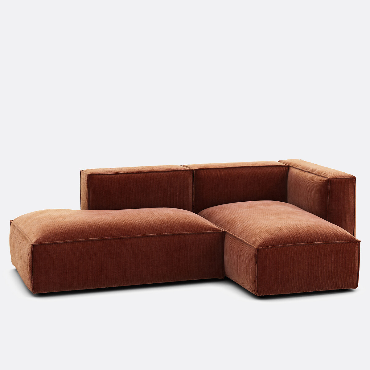 LA REDOUTE INTERIEURS<br>Sofá retangular em veludo vintage Seven