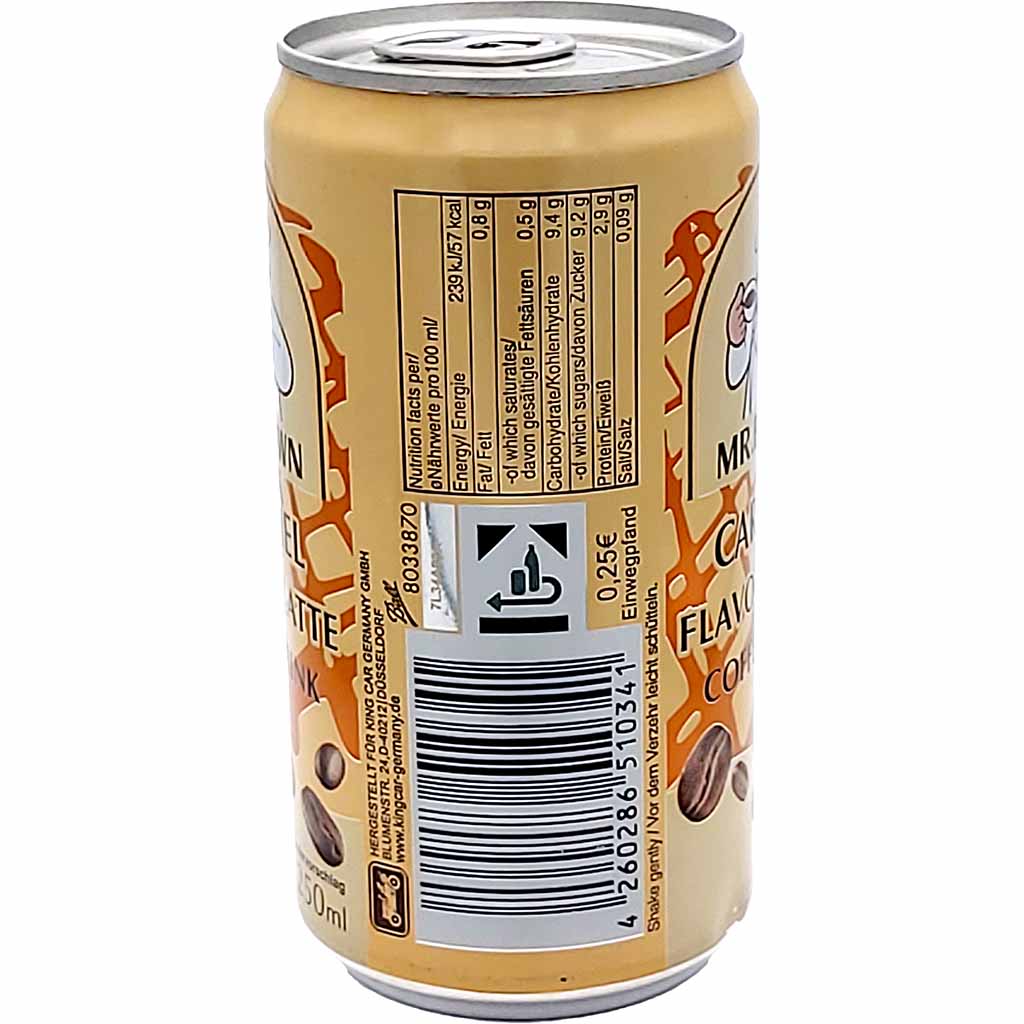 24x Mr.Brown Coffee Drink Caramel Latte Dose á 250ml=6L MHD:9.11.25