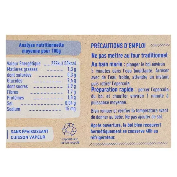 Babybio Jantar em Tigela Massa com Molho de Tomate +8m Orgânico 2 x 200g