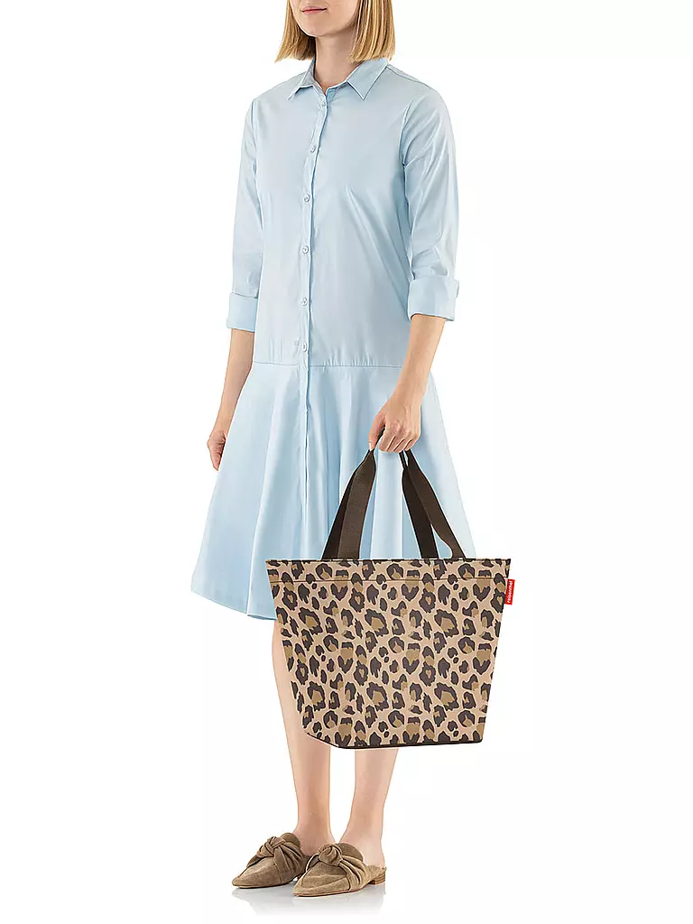 REISENTHEL Tasche - Shopper Medium Leoprint braun