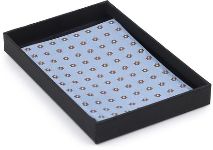 Suitable Zijde Pochet Blauw Print Flower PO24-04 kopen