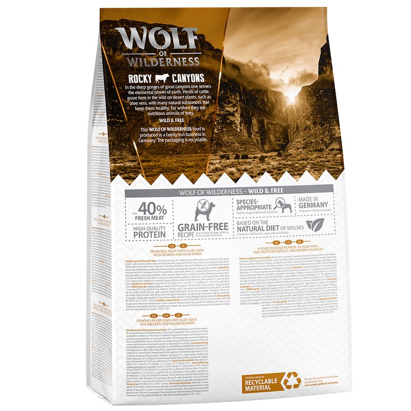 Wolf of Wilderness Rocky Canyons, bœuf